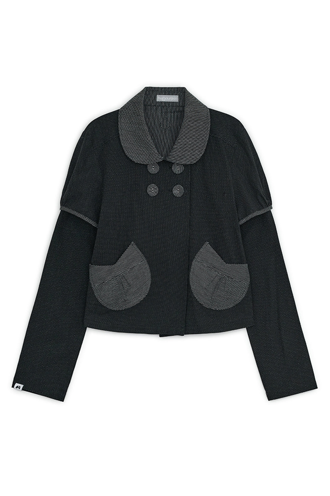 Detachable round jacket (Black)