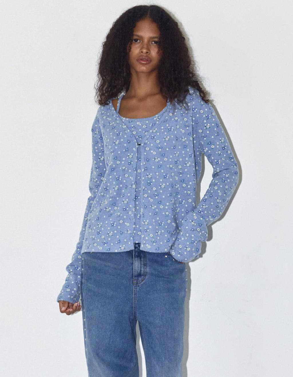 FLOWER CARDIGAN SET / 3 Color