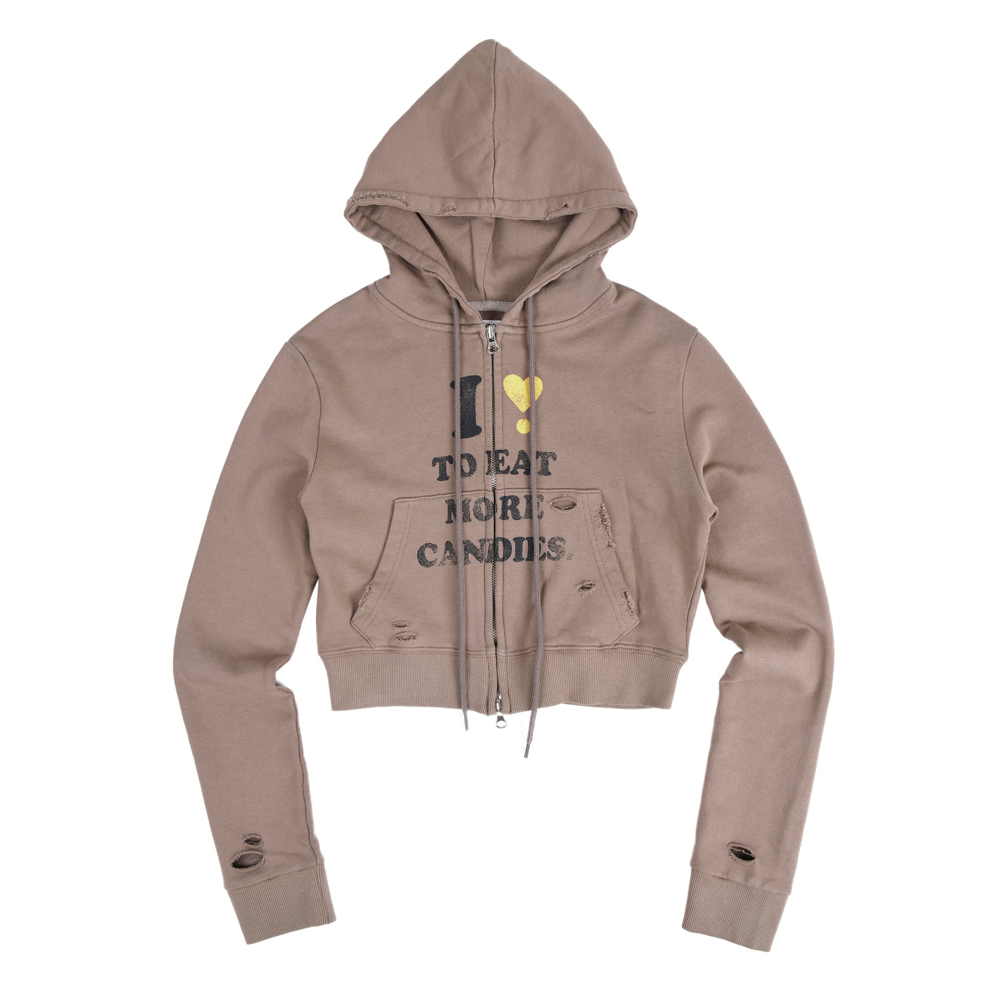 I LOVE CANDY CROP HOODIE ZIP-UP
