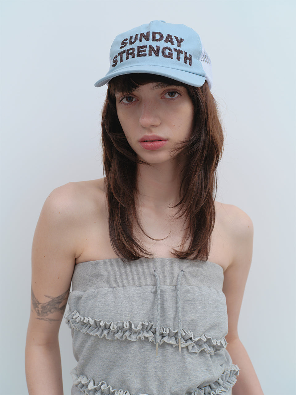 Sunday Trucker Cap Sky Blue