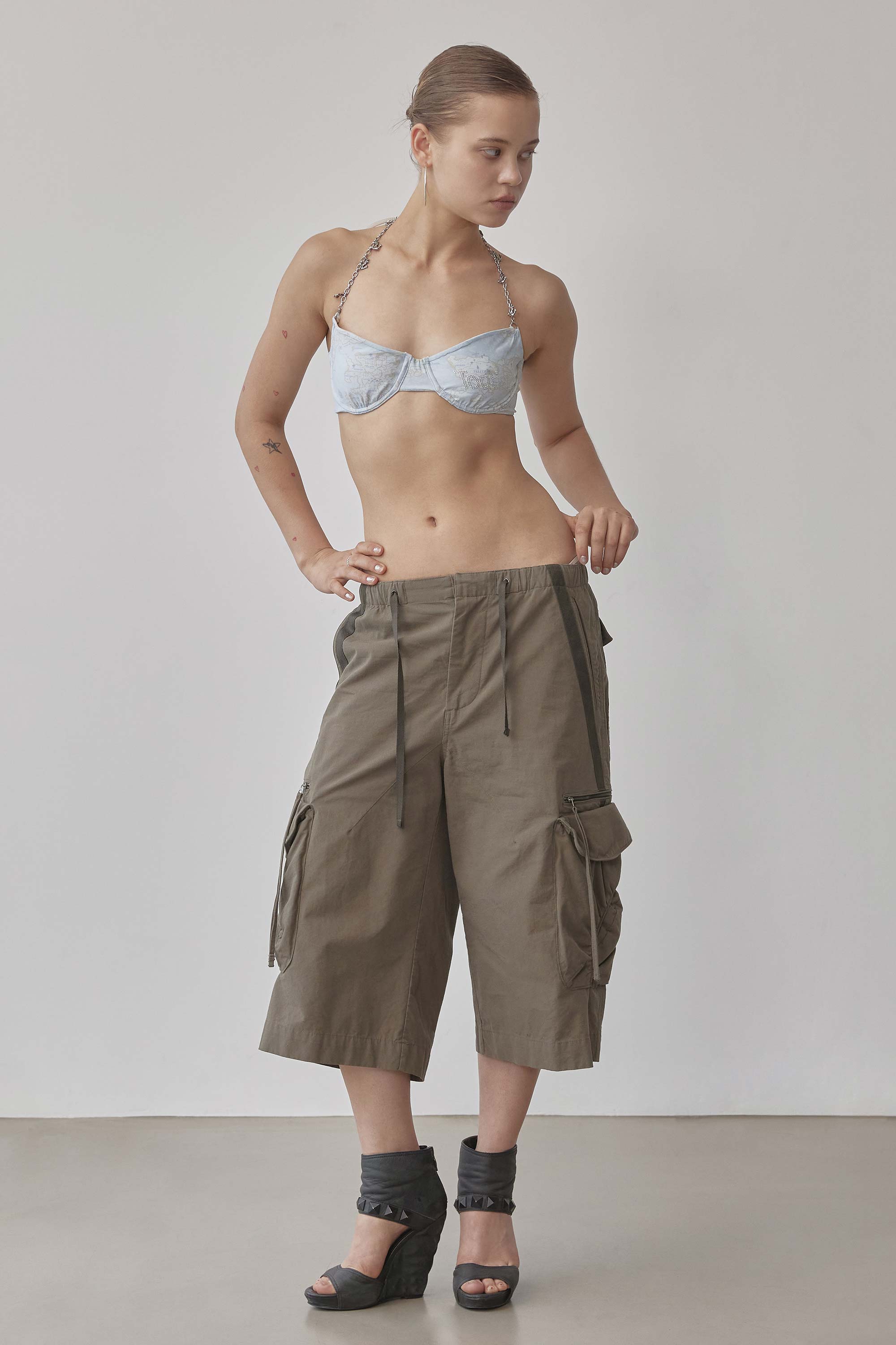 Bermuda Utility Pants Khaki