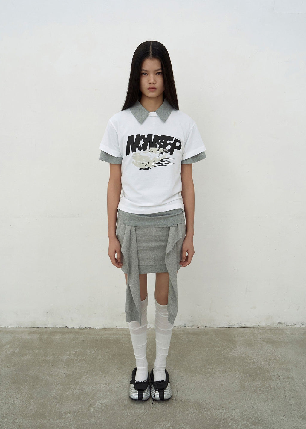 NONSTOP PRINT T-SHIRTS (WHITE)