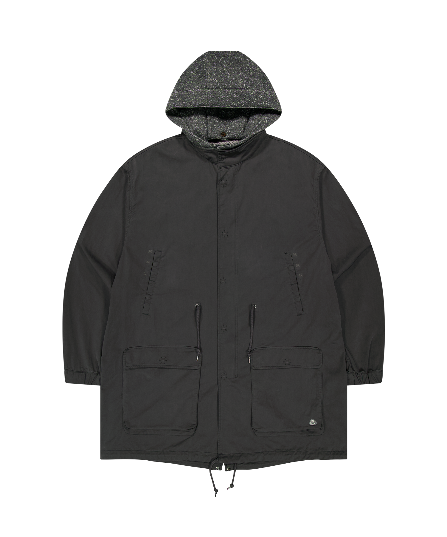 WASHED MILITARY JACKET CHARCOAL