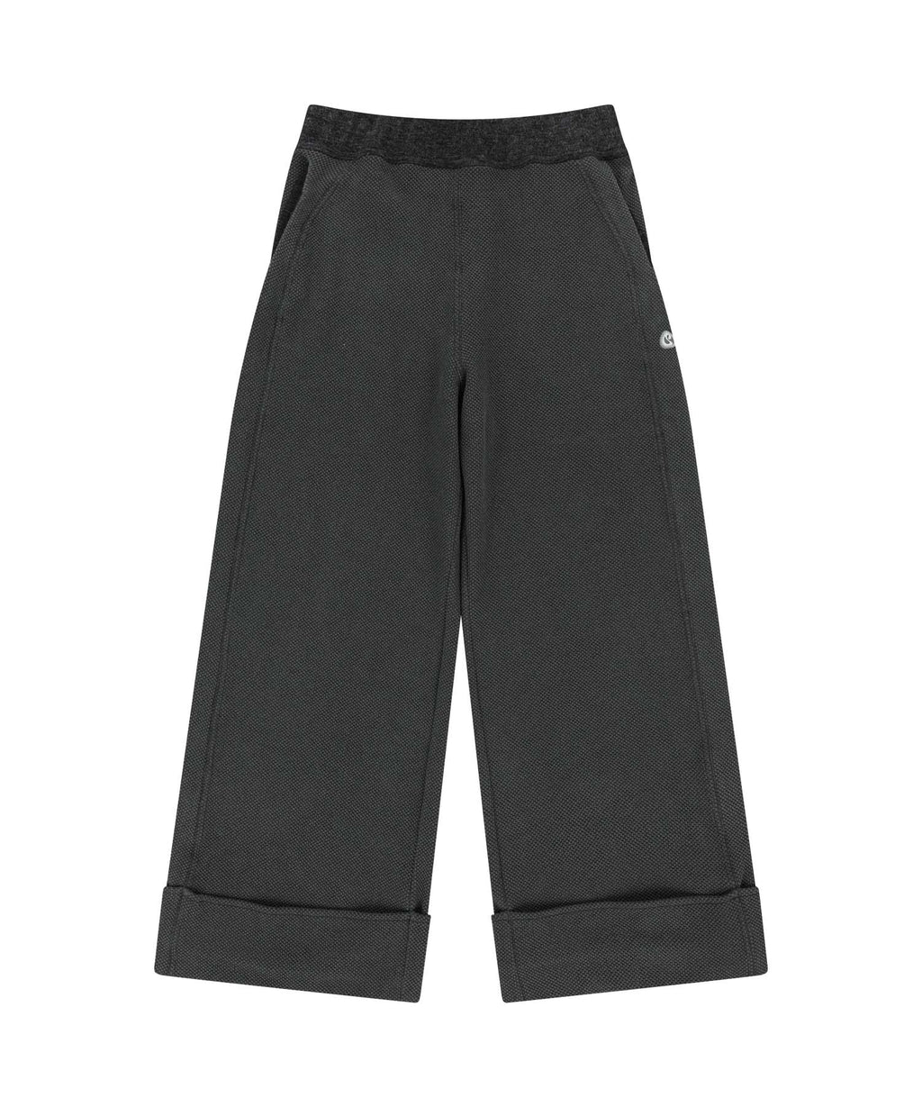 RIBBED BAND PANTS CHARCOAL