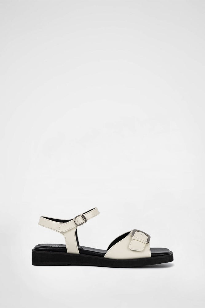 BUCKLE LIT SANDALS / IVORY