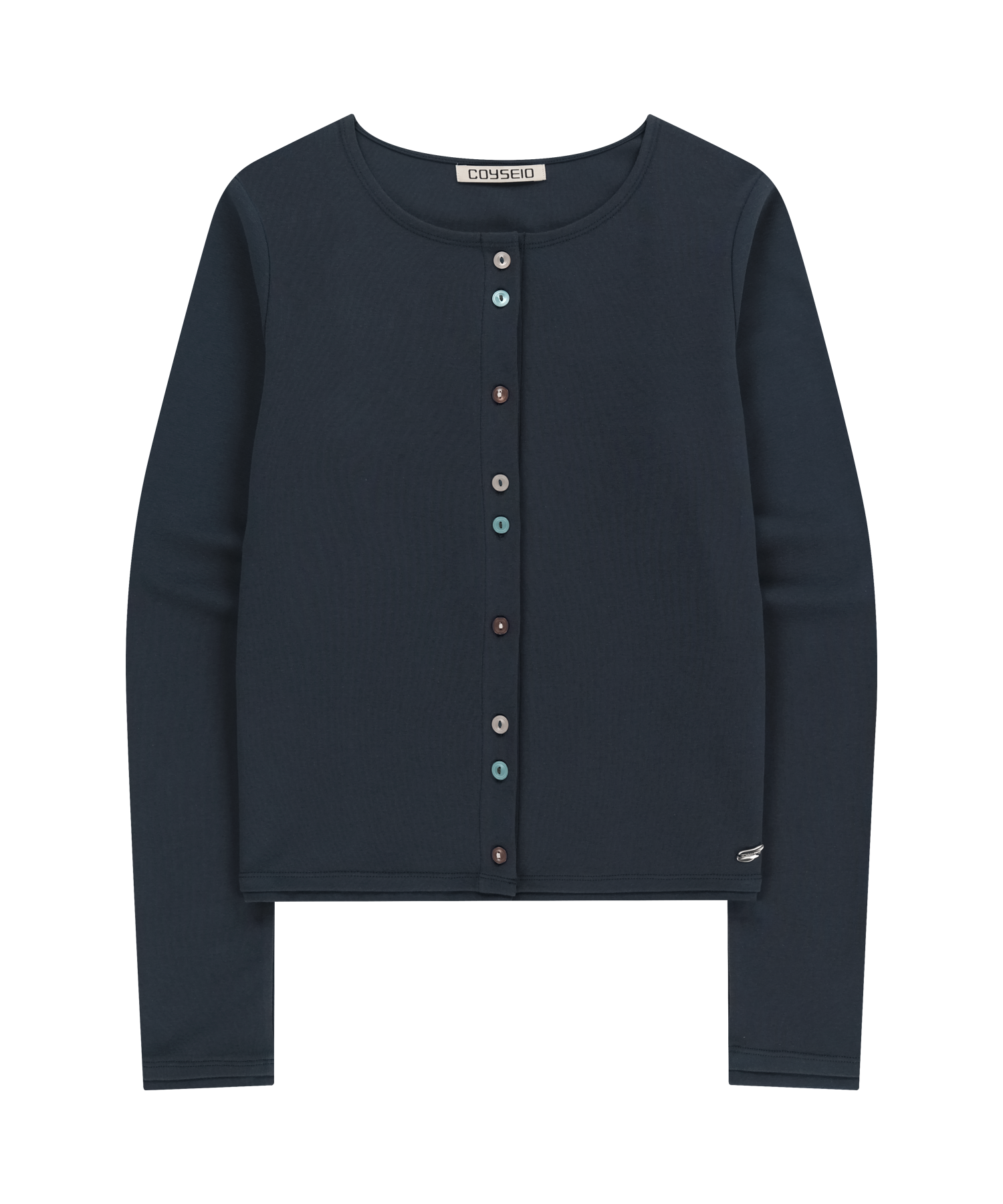 RAW EDGE CARDIGAN NAVY