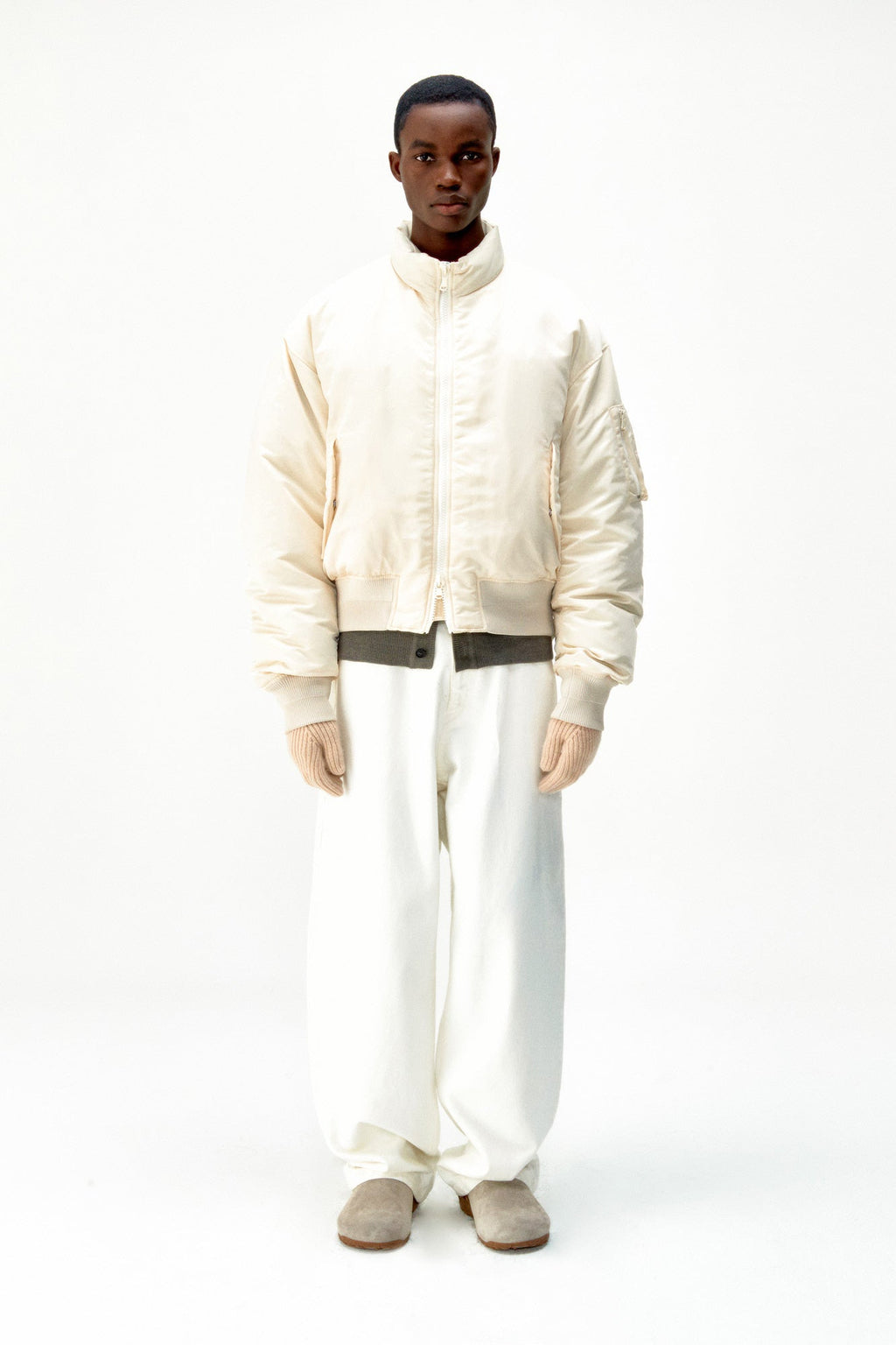 Stand Collar Neck Down Puffer Jacket