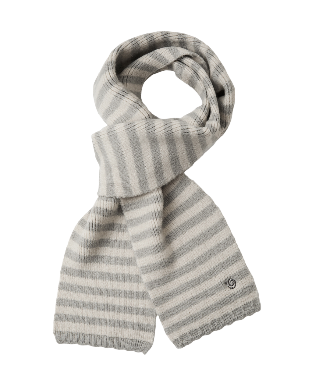 STRIPE SYMBOL MUFFLER LIGHT GREY