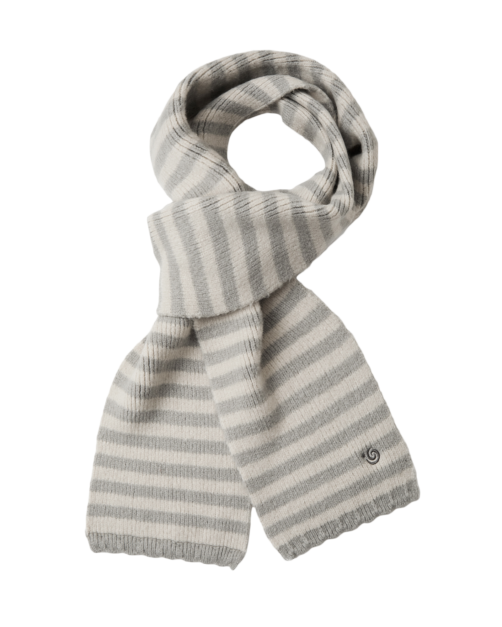 STRIPE SYMBOL MUFFLER LIGHT GREY