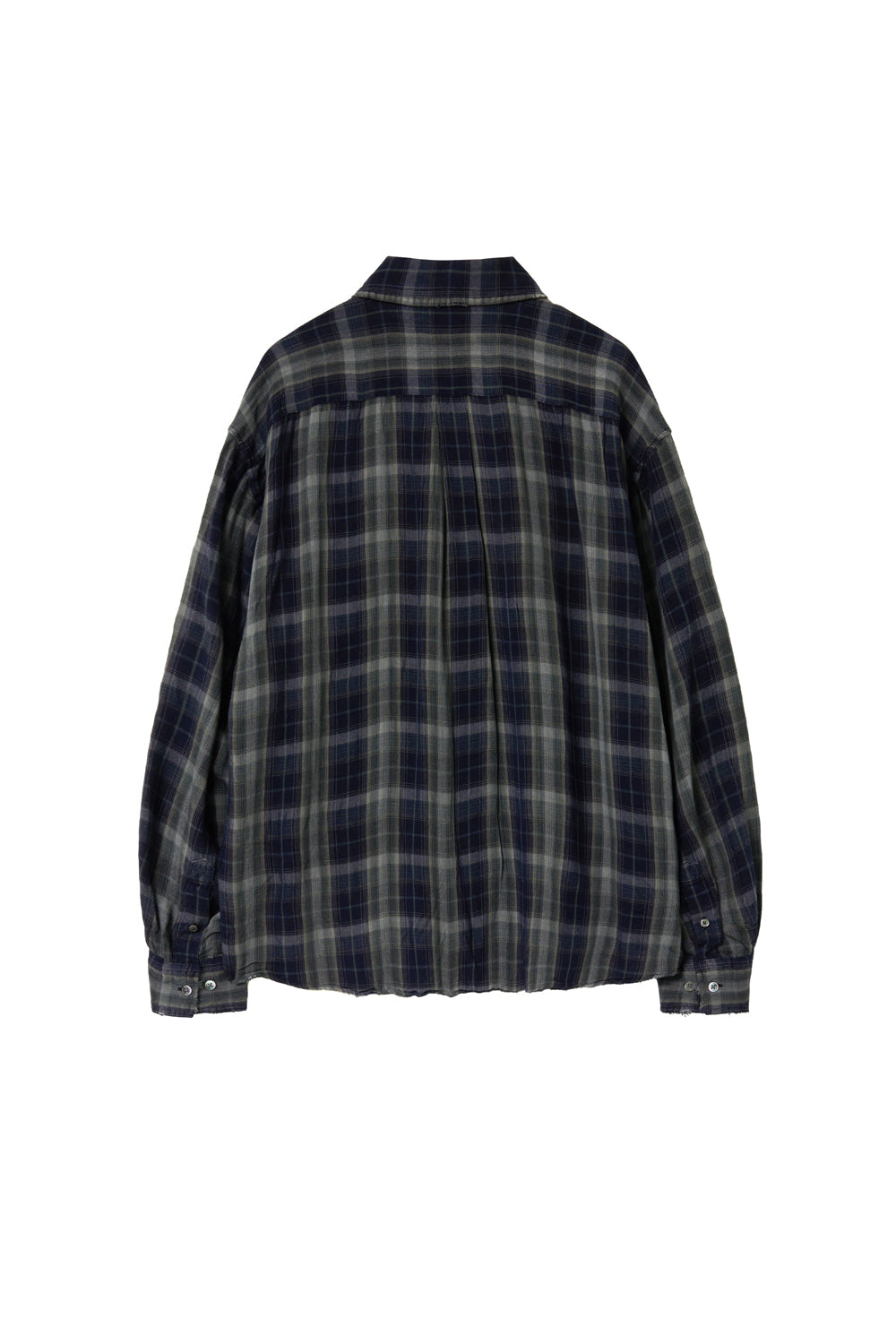 Classic Shirt Over Dyed Raw Check / 3 COLOR