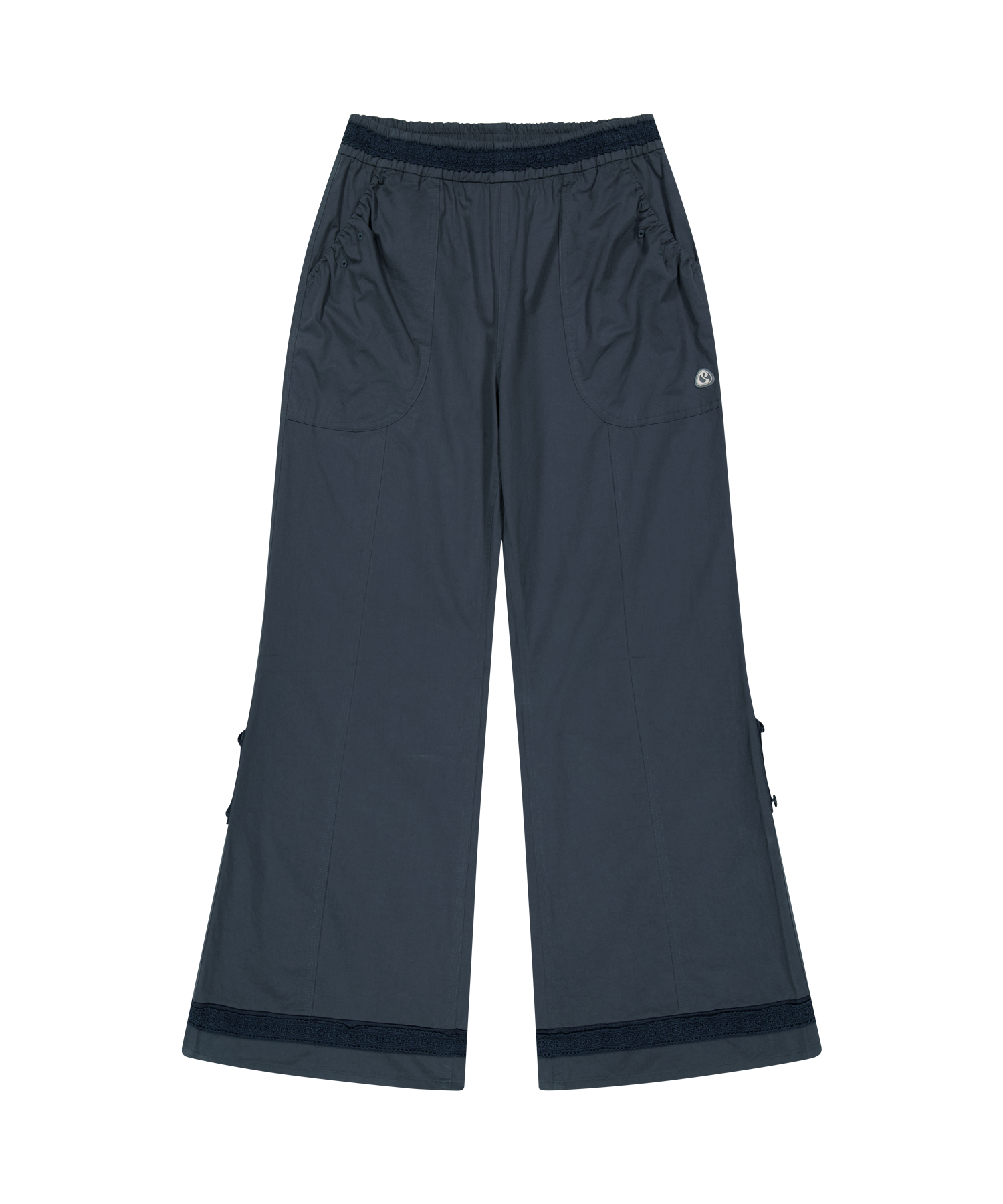 LACE COTTON PANTS NAVY