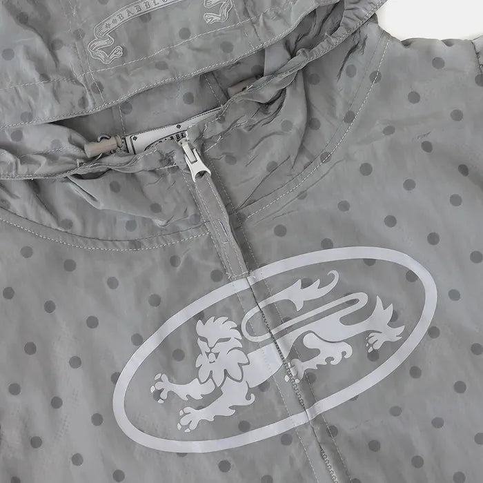 Mystic Nylon Reflective Short Sleeve Hooded Zip-Up