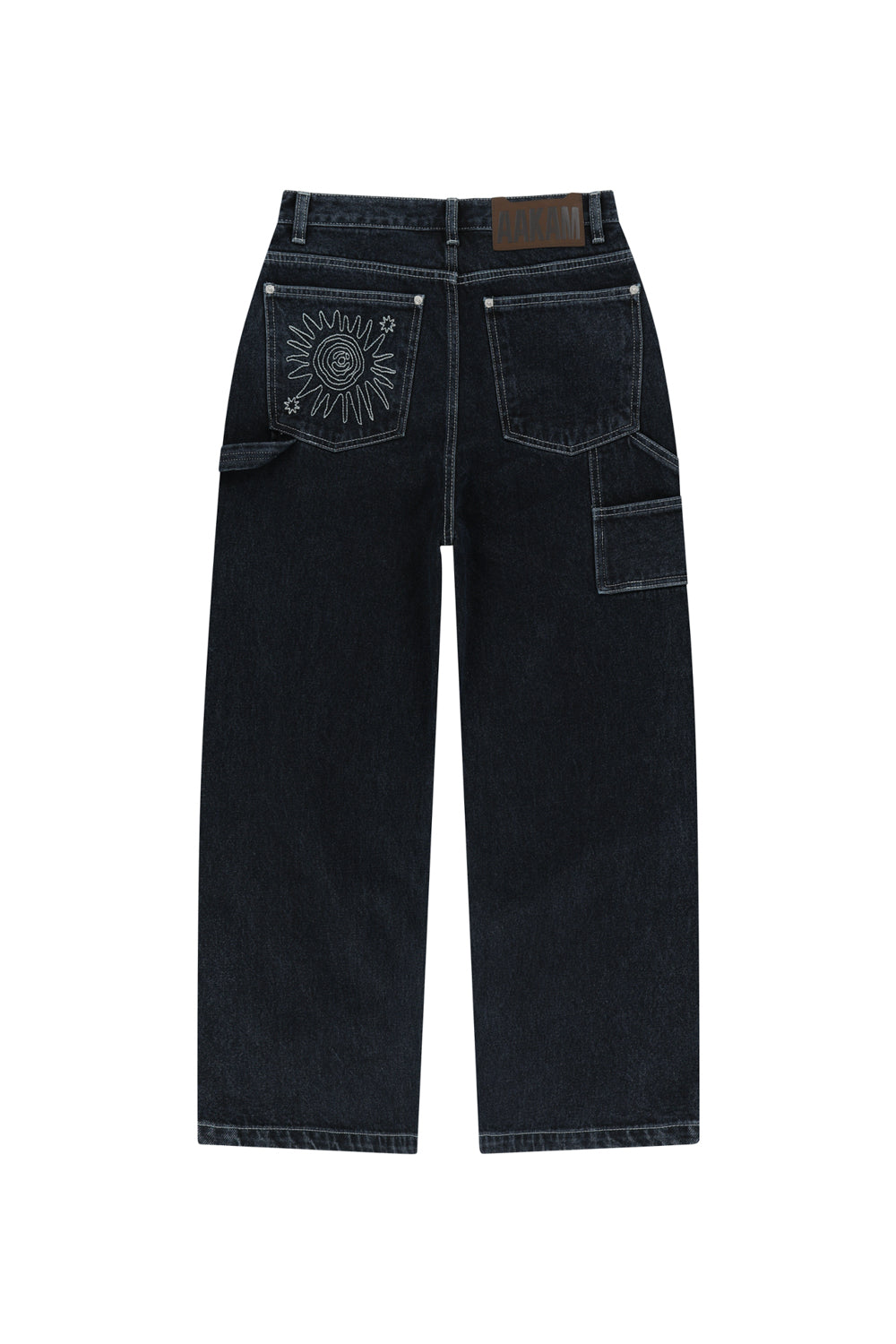 Needlework Carpenter Denim Pants (Blue)
