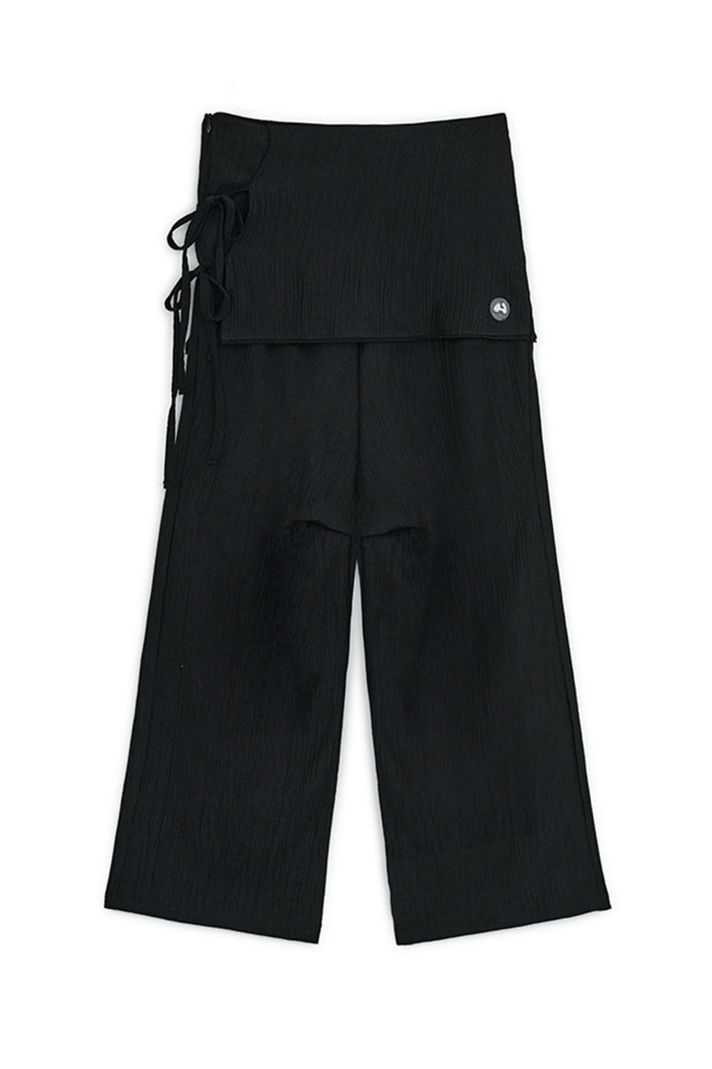 Skirt layered pants (Black)