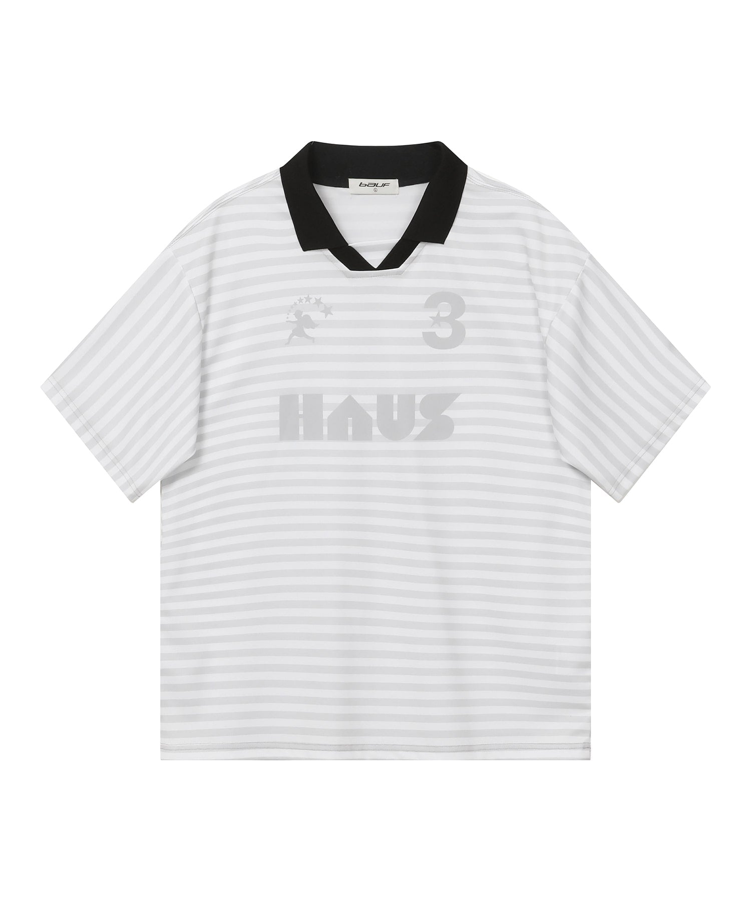 HAUS Stripe Jersey T-shirt Gray