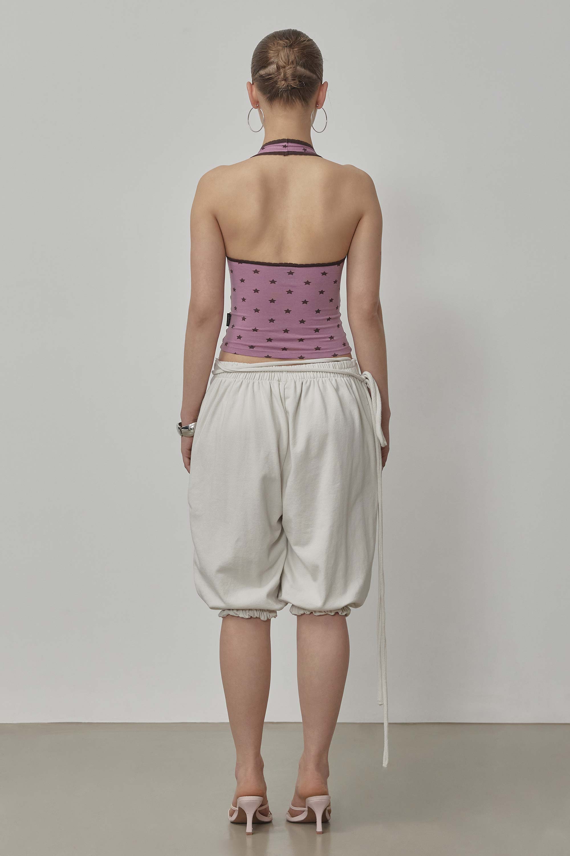 Star Halter Top Plum Pink