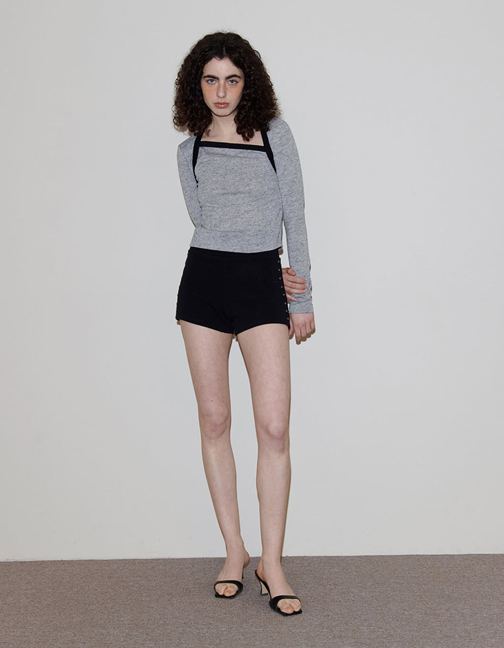 STUDDED DOLPHIN SHORTS