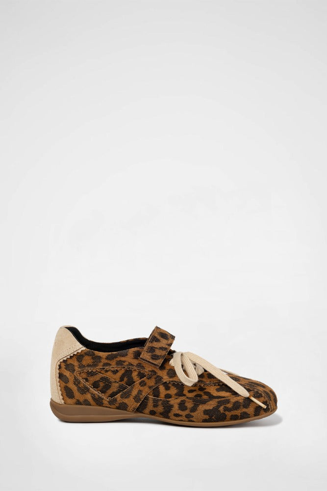 PINKING MARY JANE SNEAKERS / LEOPARD