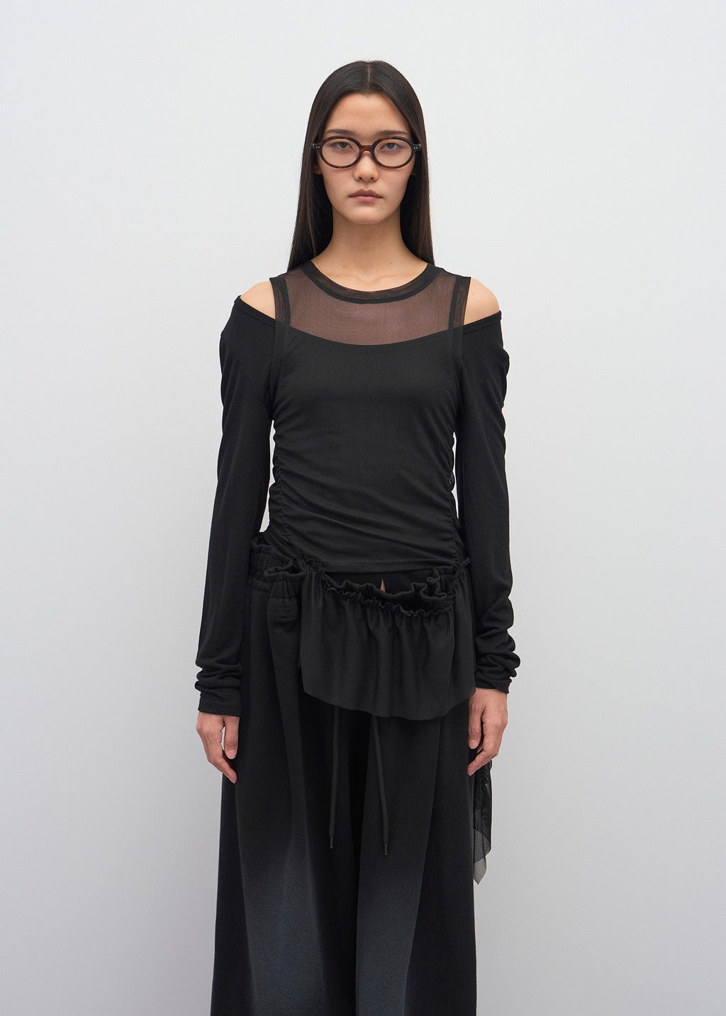 U-NECK JERSEY TOP / 2 Color