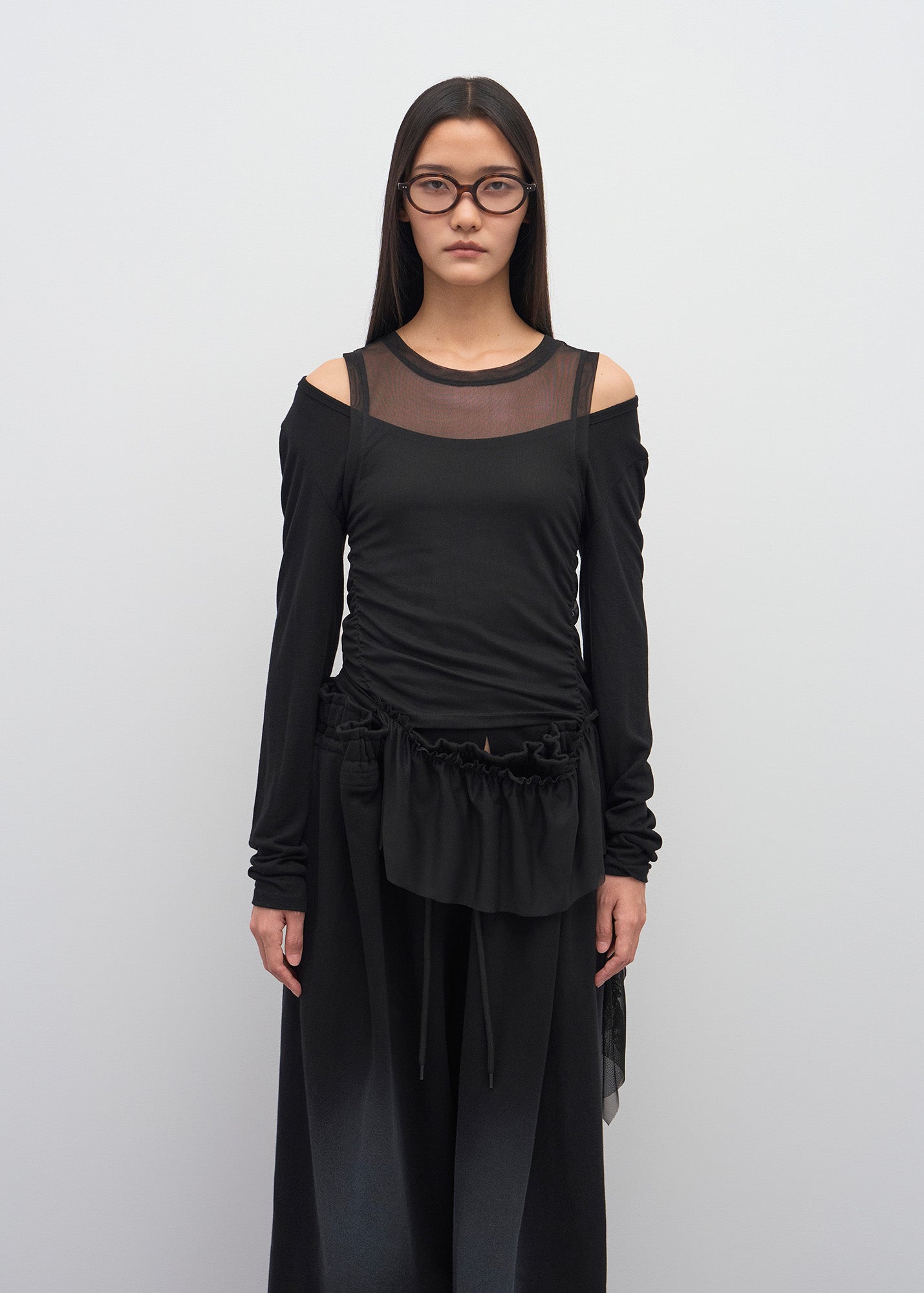 U-NECK JERSEY TOP / 2 Color