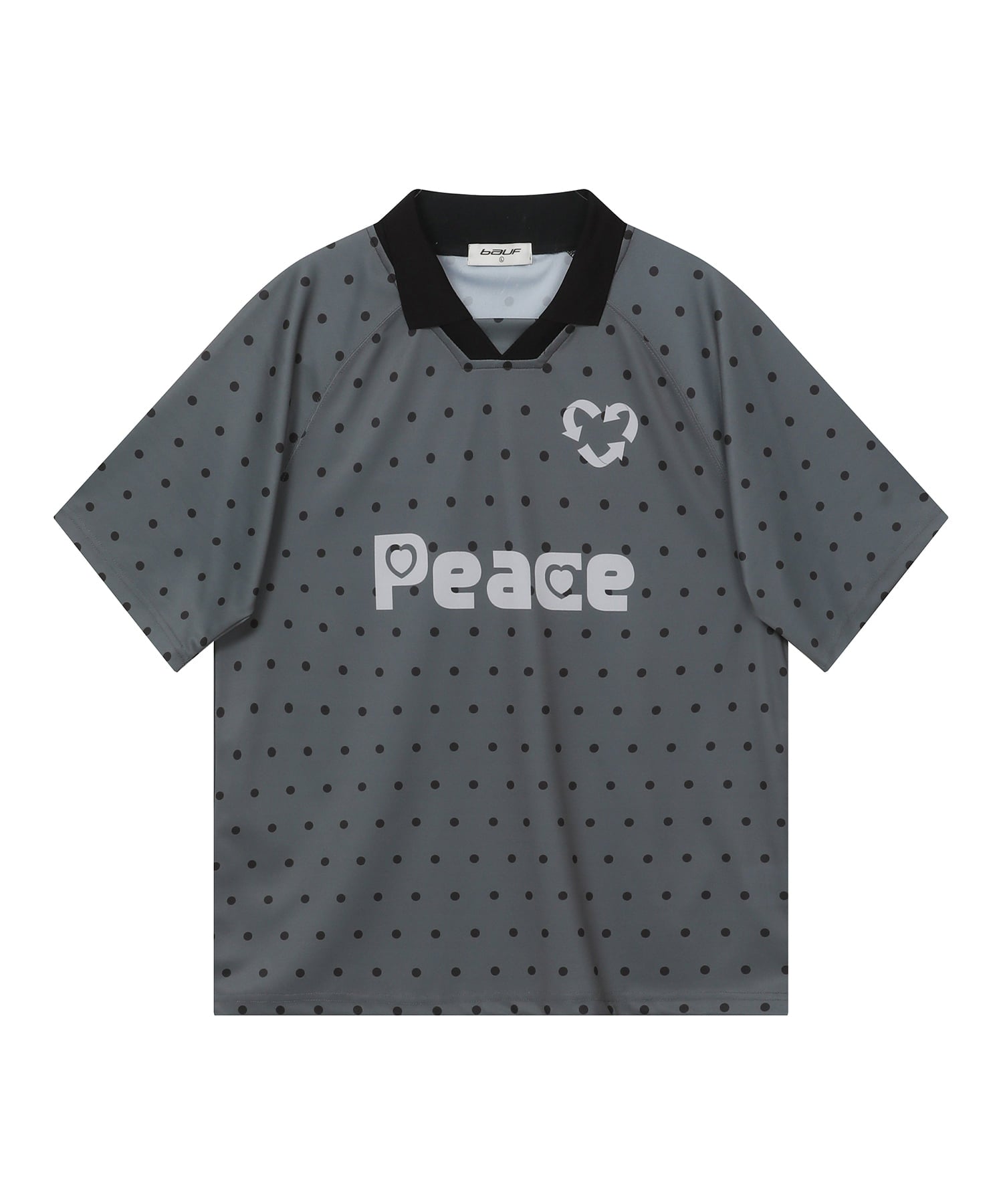 Dot Jersey T-shirt Charcoal