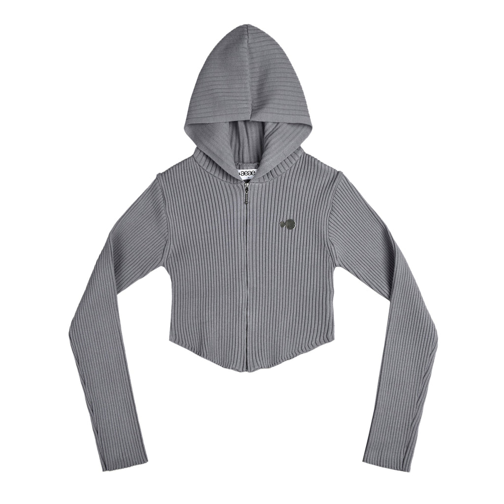 SYMBOL LOGO KNIT HOODIE ZIP-UP / 2 Color