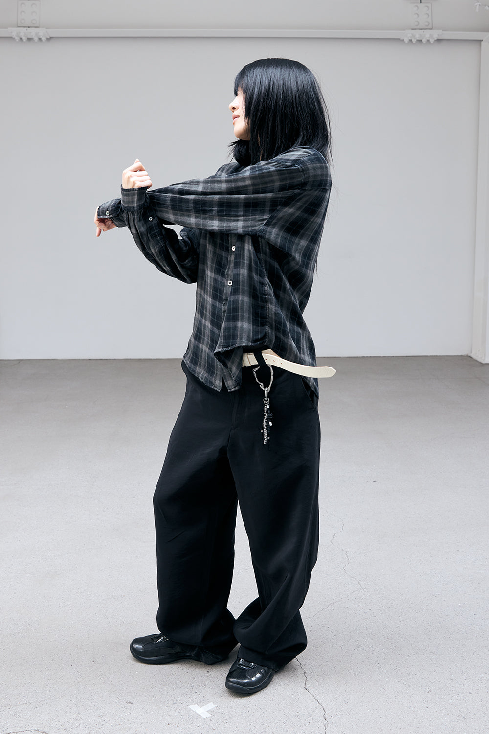 Classic Shirt Over Dyed Raw Check / 3 COLOR