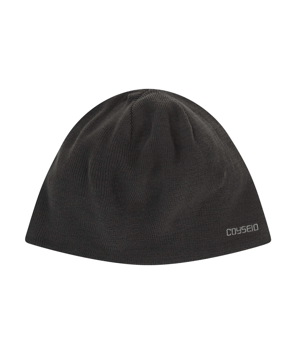 DUAL SIMPLE BEANIE CHARCOAL
