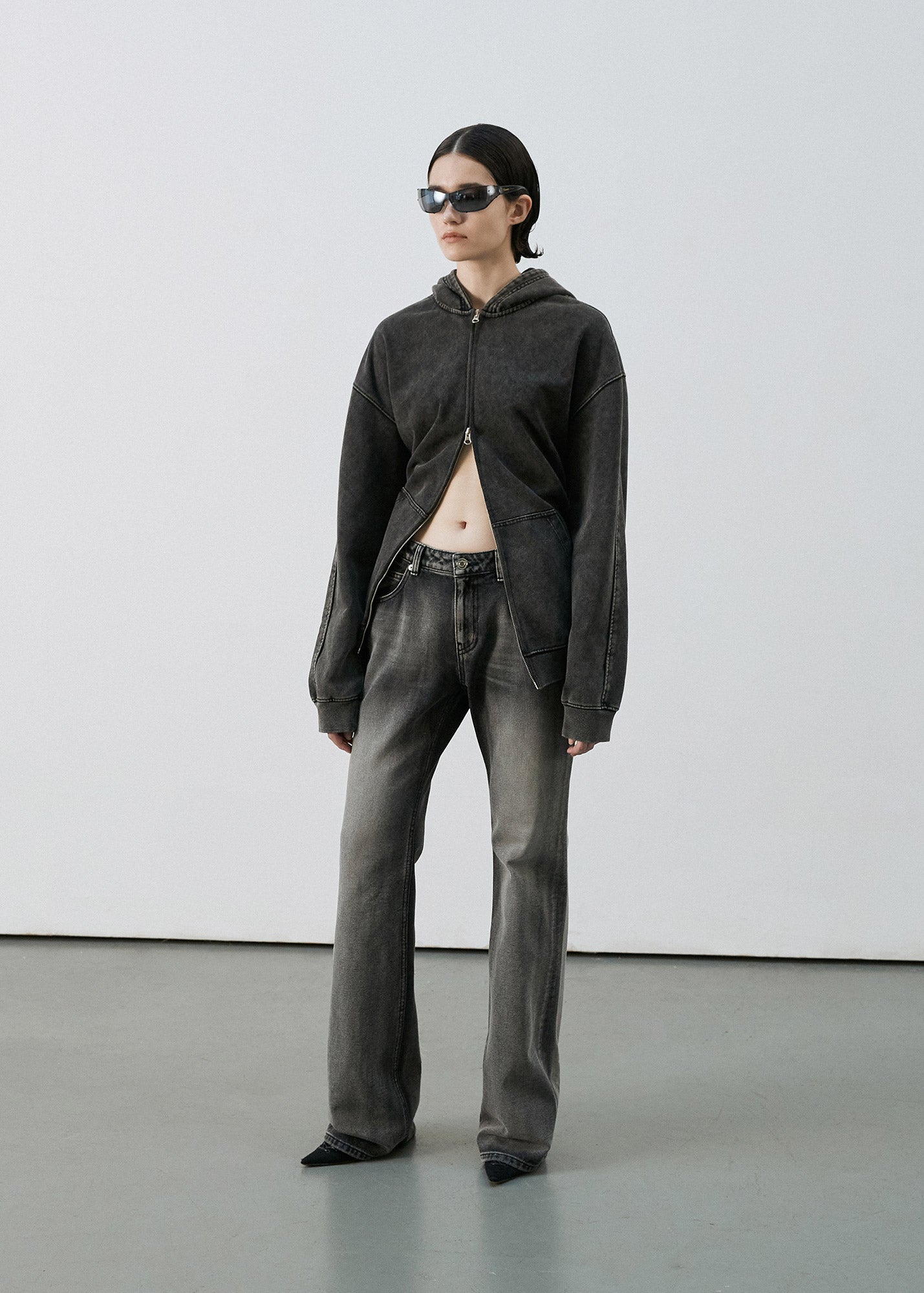 SLIM BOOTS CUT DENIM PANTS / 2 Color