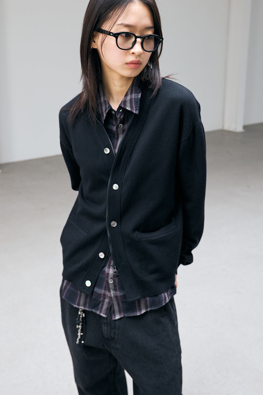 Zip Cardigan / 3 COLOR