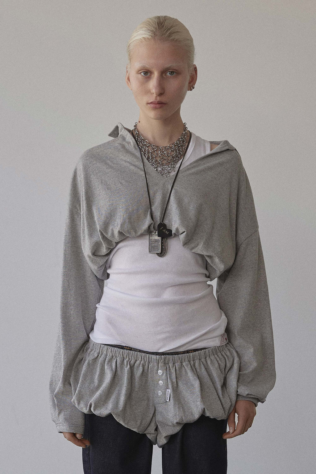 Good Girl Sweatshirt Melange Gray