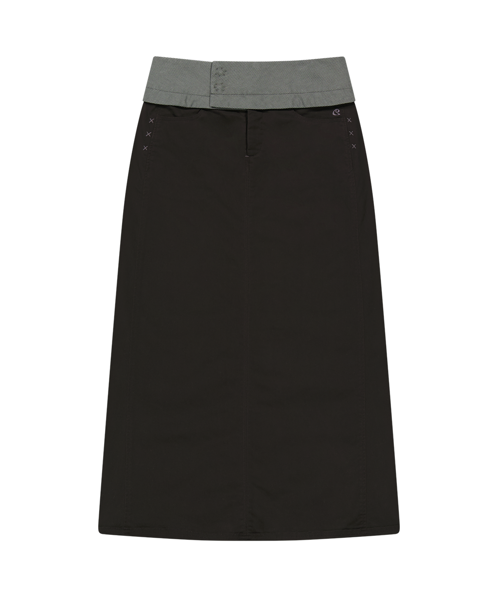 WAIST PANEL SKIRT WARM GREY