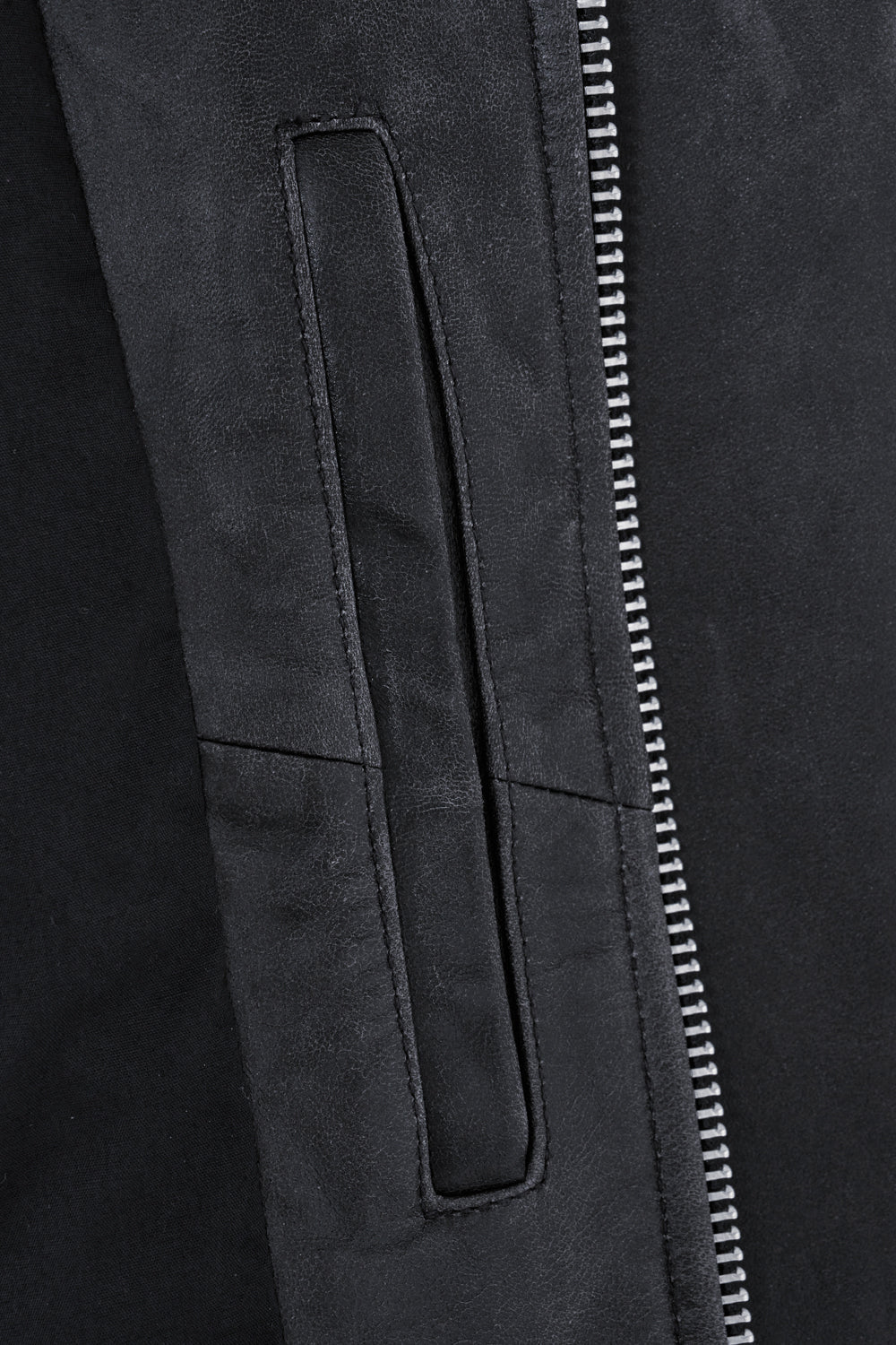 VTG Leather Blouson Charcoal