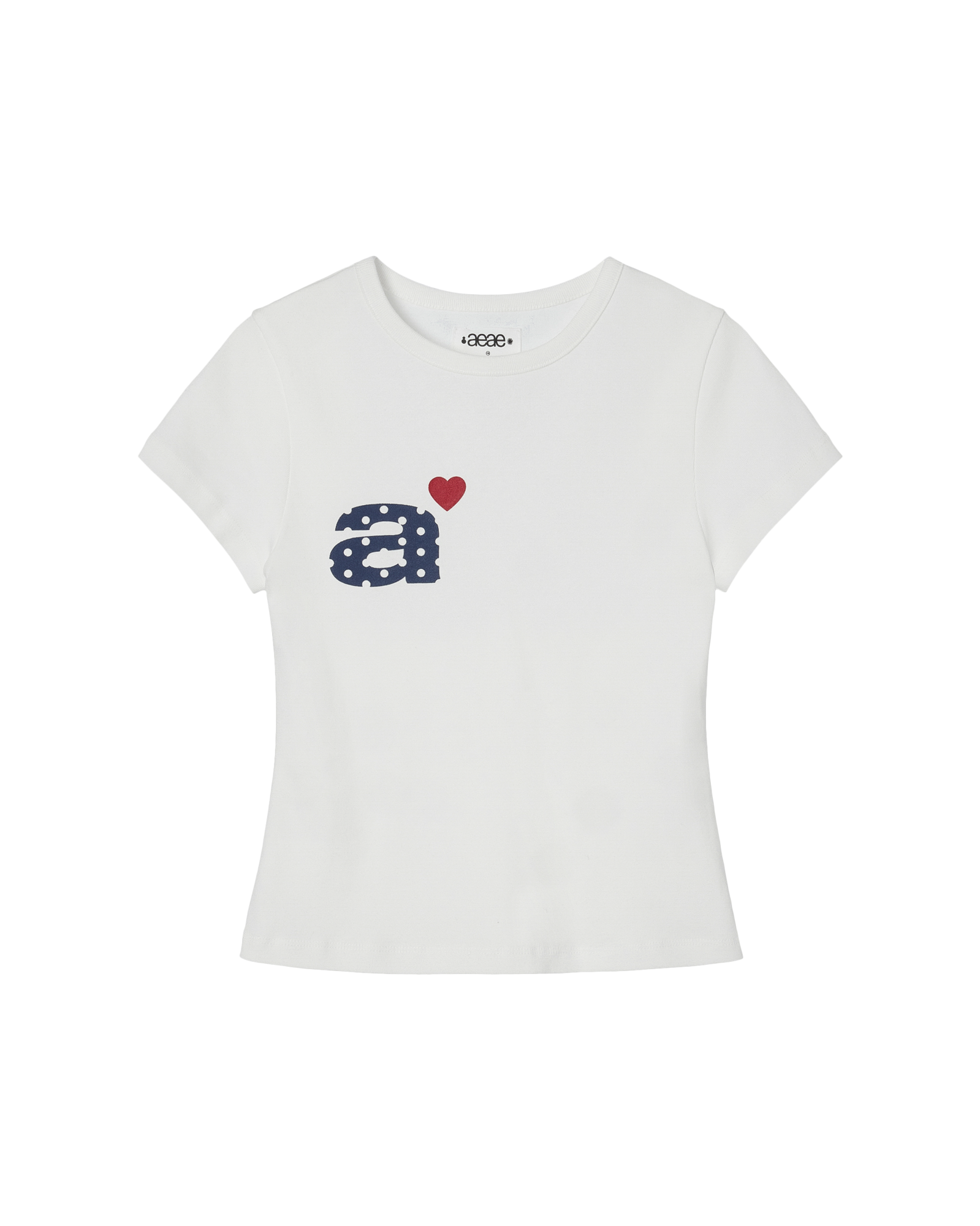DOT SMALL LETTER TEE WHITE