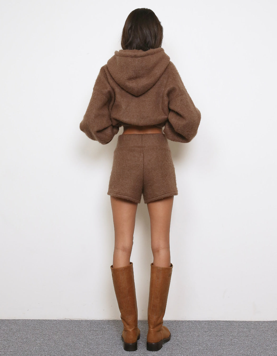 FLUFFY STUDDED DOLPHIN SHORTS