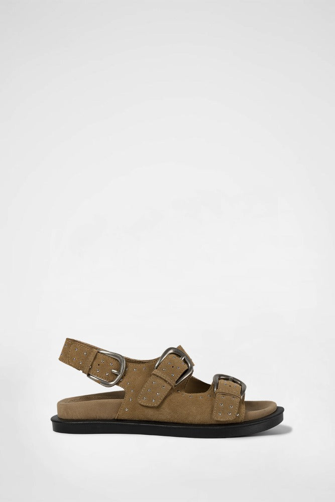 TRINITY BUCKLE SANDALS / BEIGE