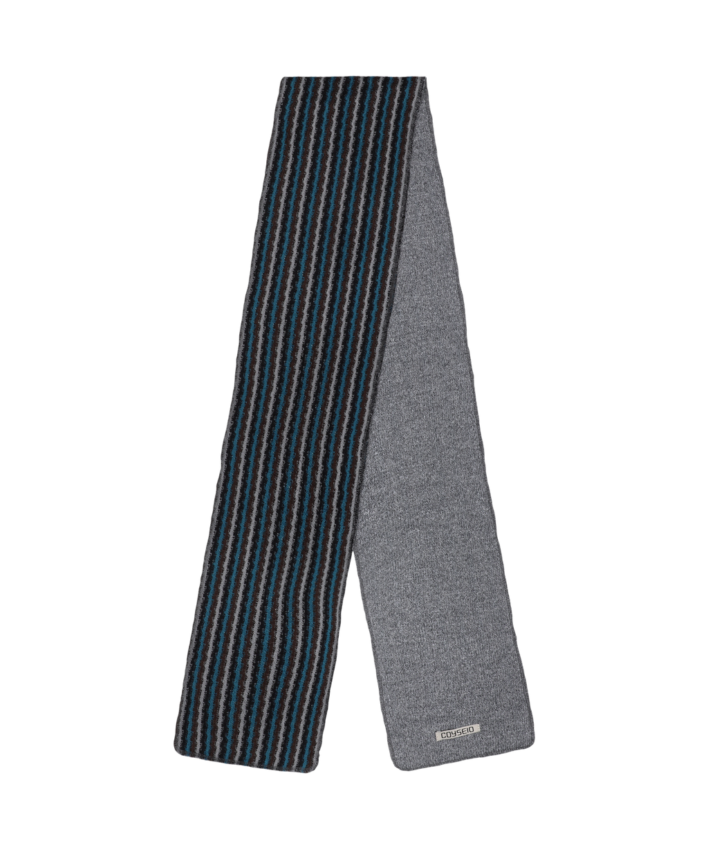 DOUBLE KNIT MUFFLER GREY