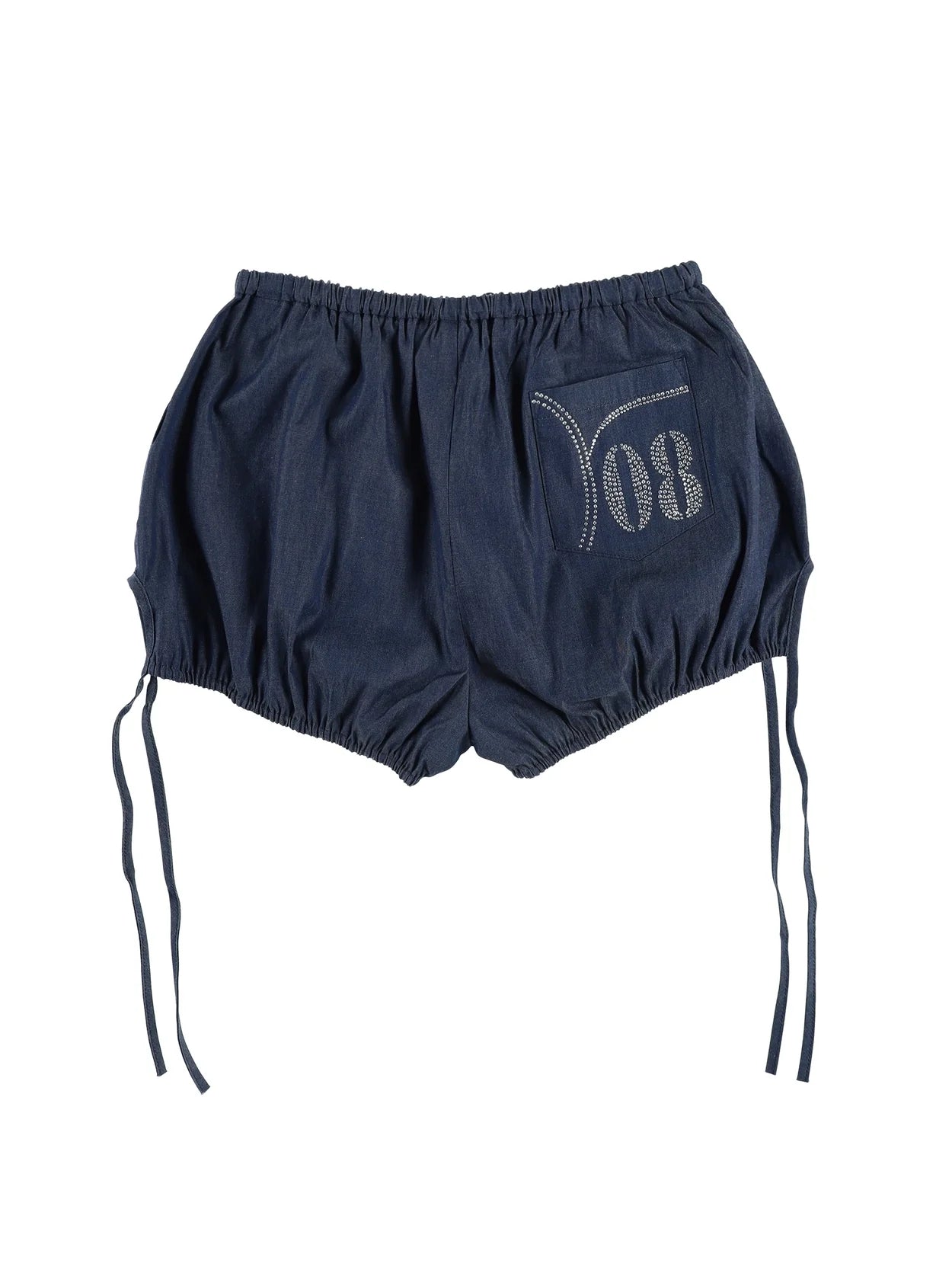 PUMPKIN TWINKLE DENIM SHORTS (BLUE)