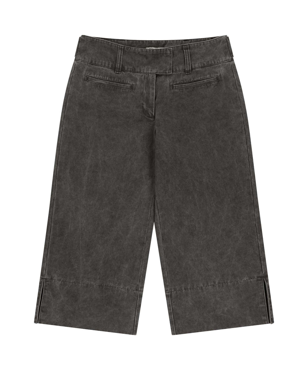 DOUBLE CAPRI PANTS BLACK