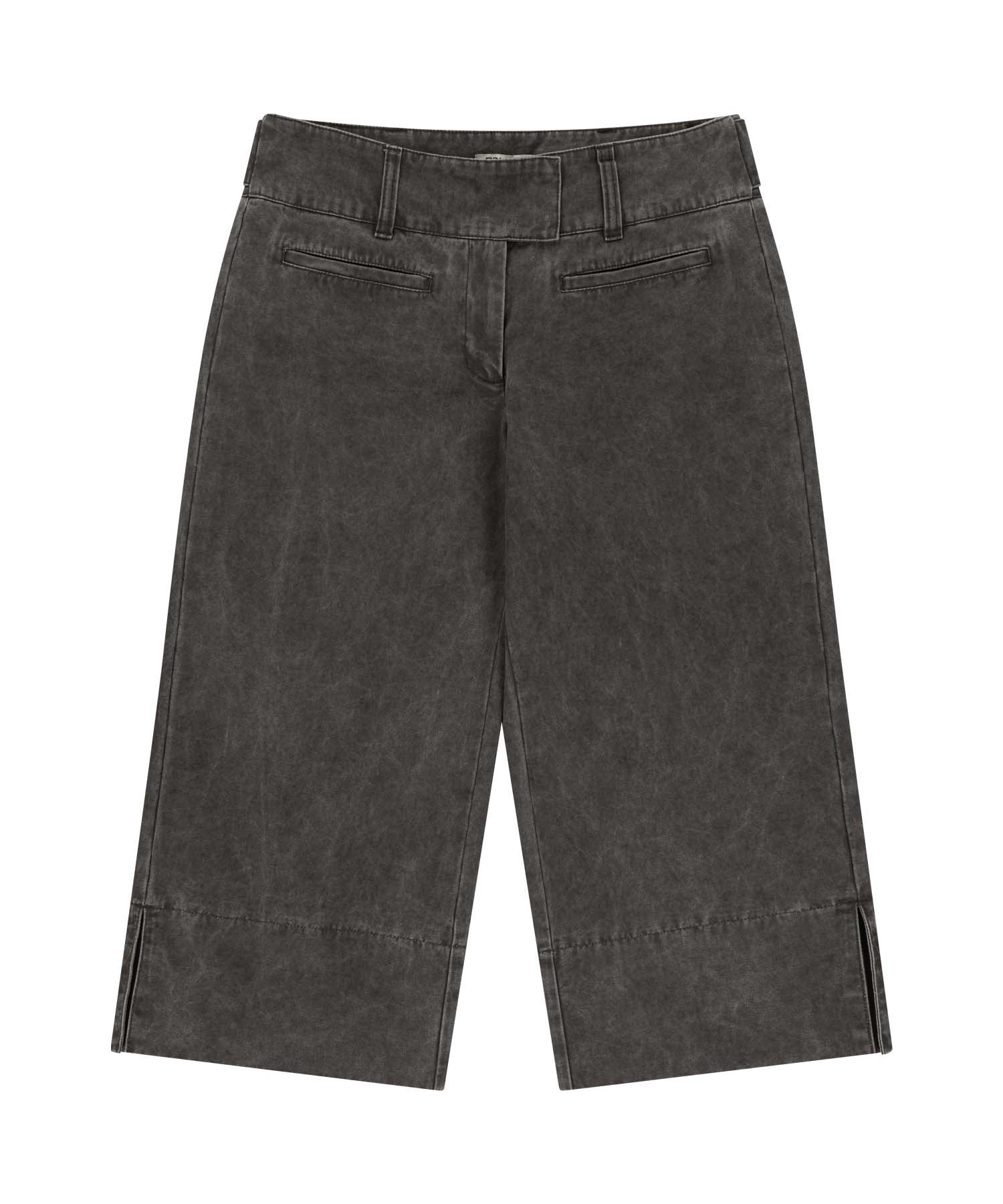 DOUBLE CAPRI PANTS BLACK