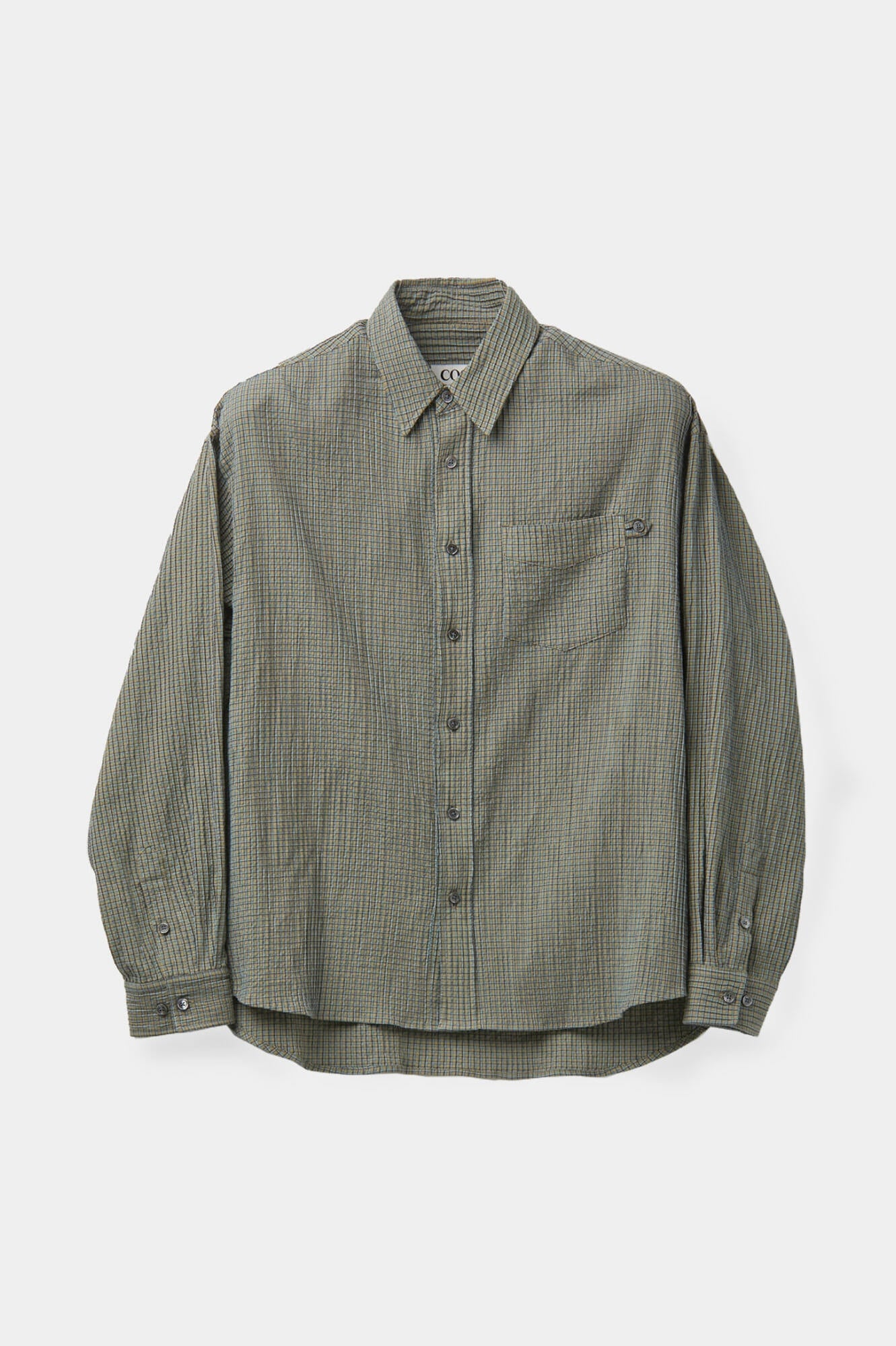 Dobby Windowpane Check Button-Down Shirt / 2 Color