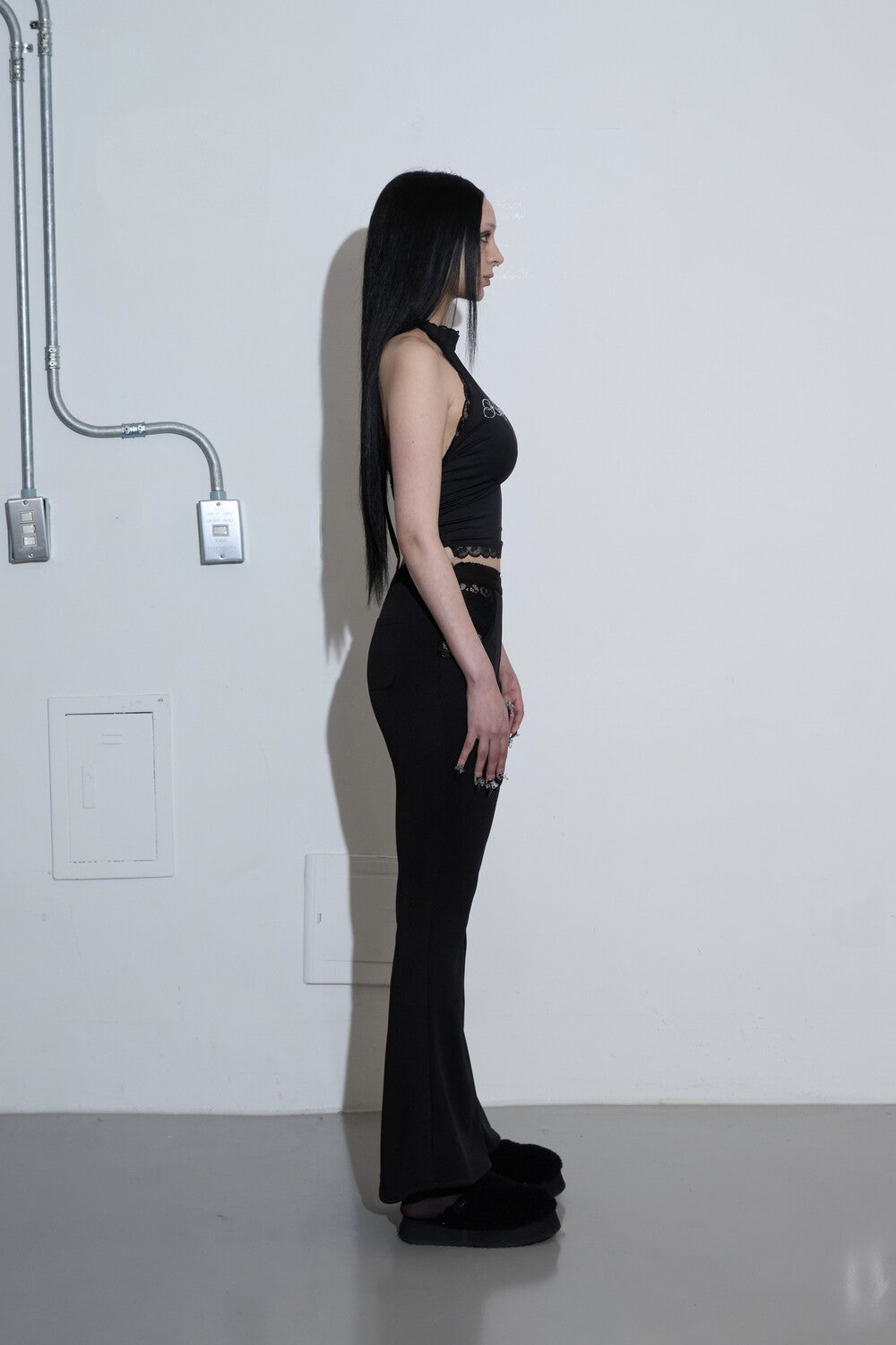 LACE POCKET BOOTSCUT PANTS