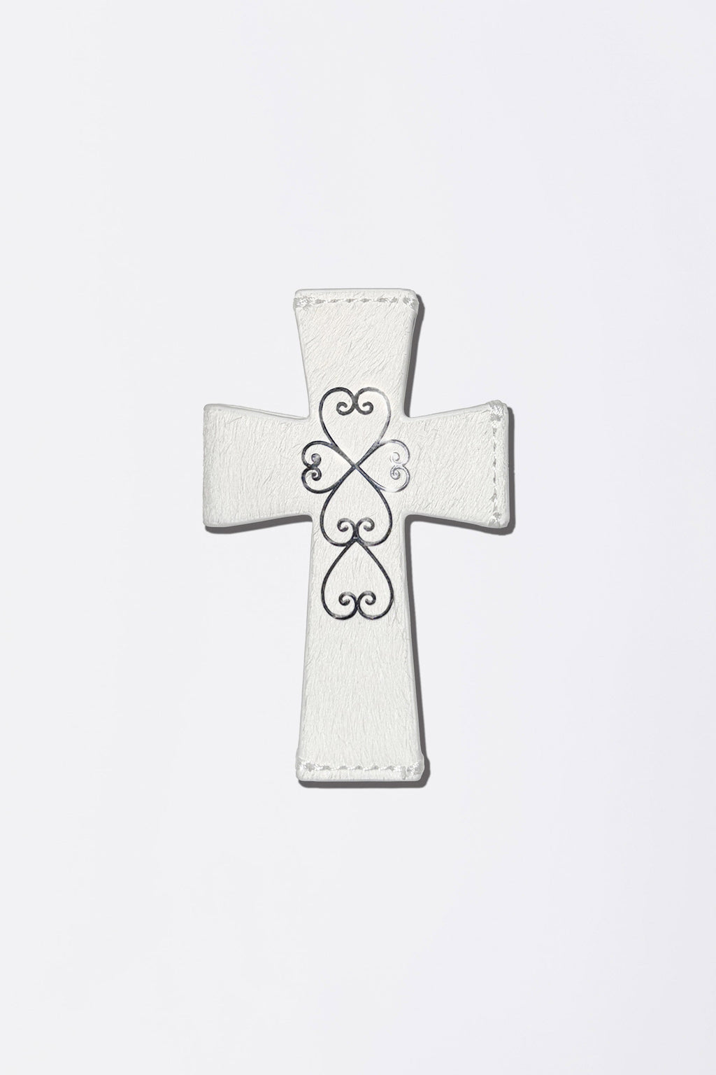 Cross Hair On Strap Wallet White