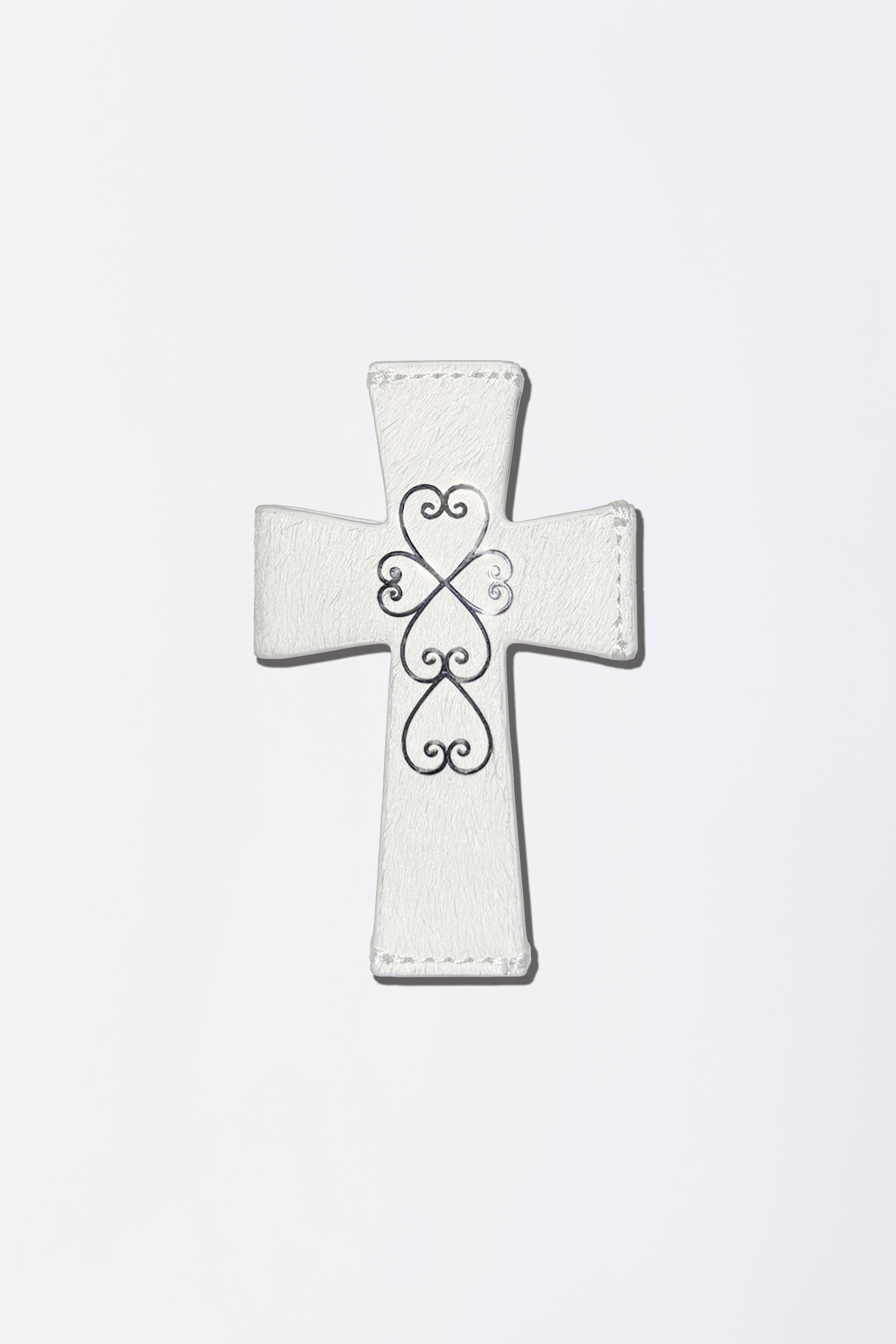 Cross Hair On Strap Wallet White