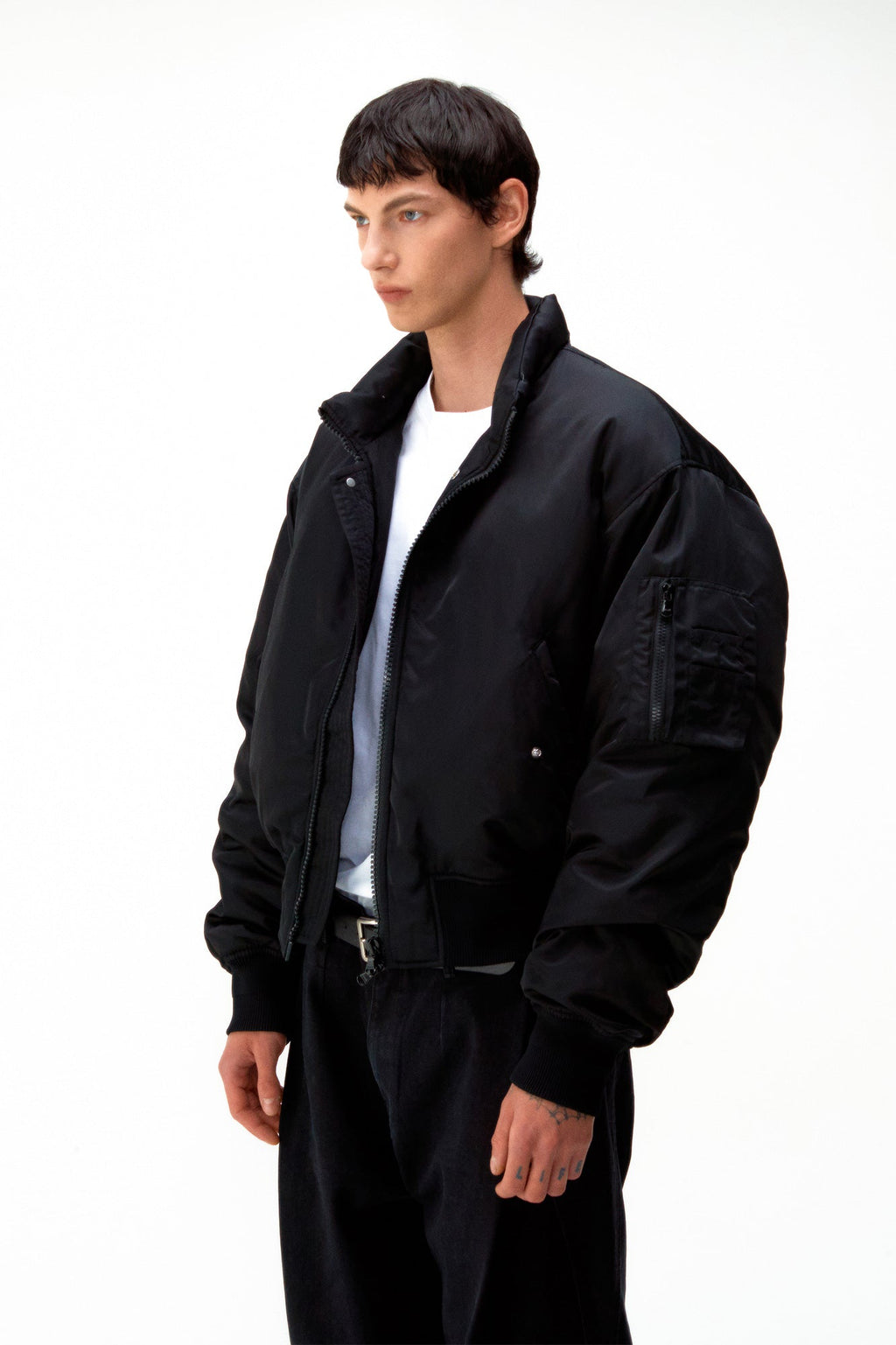 Stand Collar Neck Down Puffer Jacket