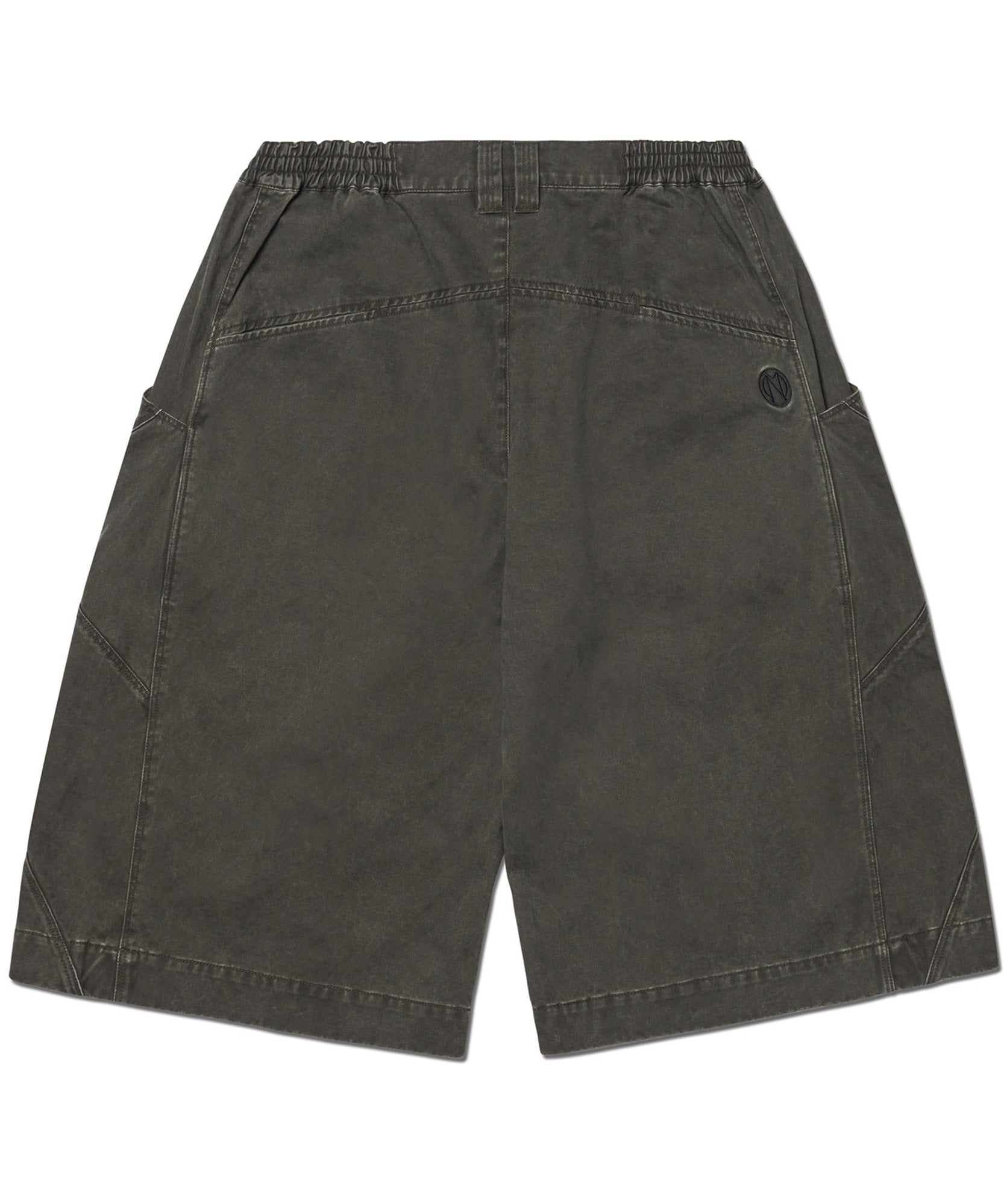 DIAGONAL POCKET BERMUDA PANTS / 2 COLOR