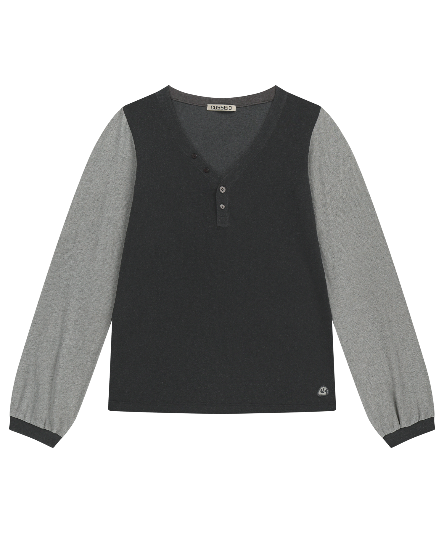 SNUG BUTTON LONGSLEEVES CHARCOAL