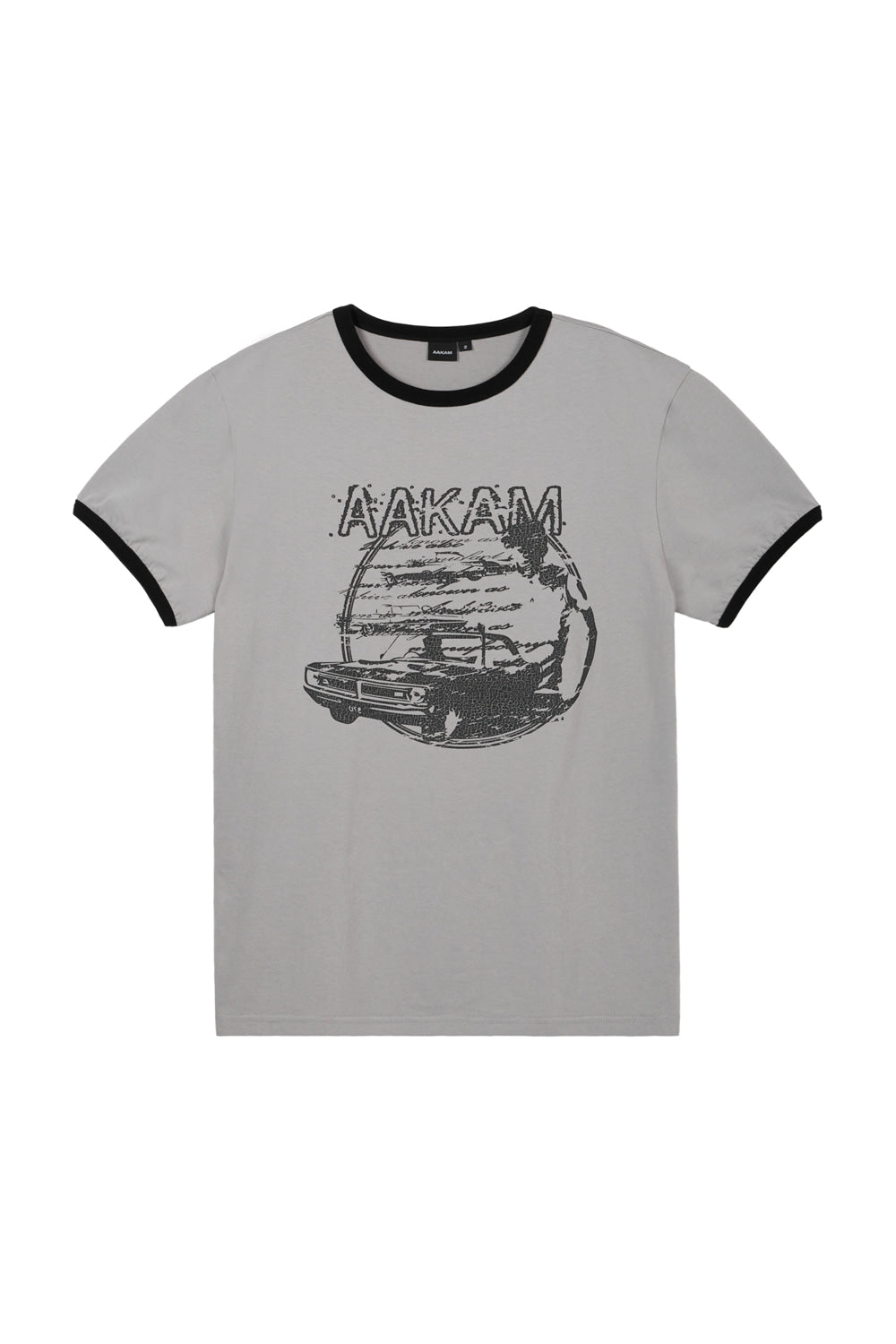 Cracked Car Ringer Top (Gray)