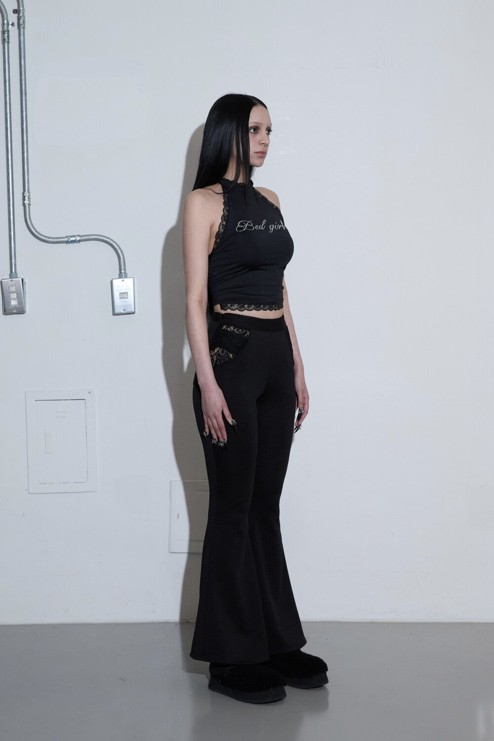 LACE POCKET BOOTSCUT PANTS