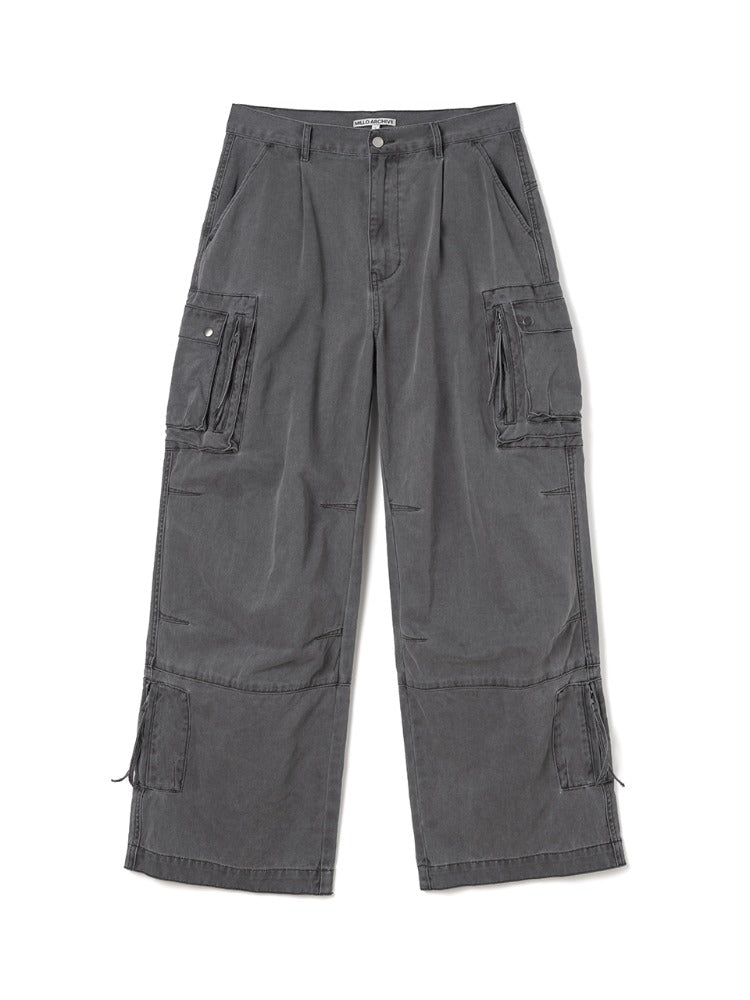 Washed Multi Cargo Pants Vintage Purple